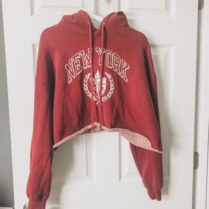 cropped hoodie !!